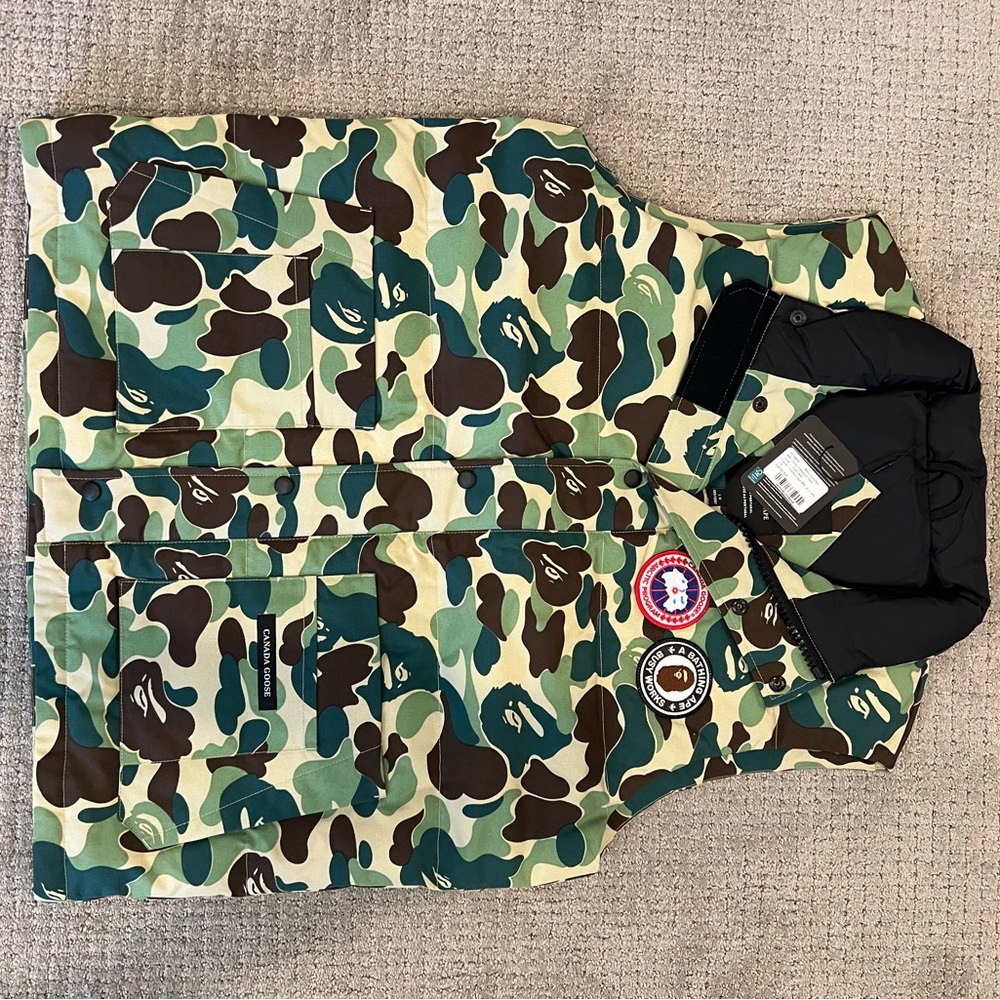 BAPE X Canada Goose Vest Large